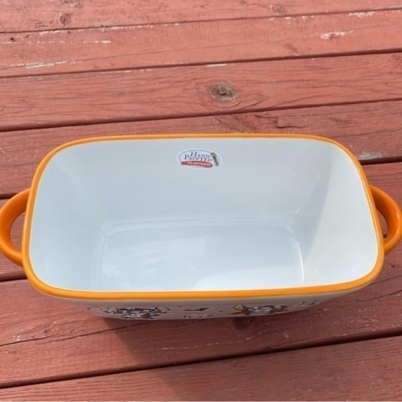 Disney Stitch Halloween Baking Pan Loaf Bread NEW Ceramic Pumpkin Witch - Picture 5 of 6